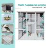 Wooden Catio Outdoor Cat Enclosure, 71" Outdoor Cat House Weatherproof Asphalt Roof